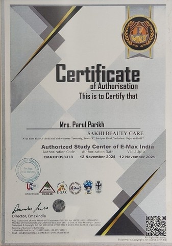 Authorization certificate by E-Max